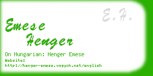 emese henger business card